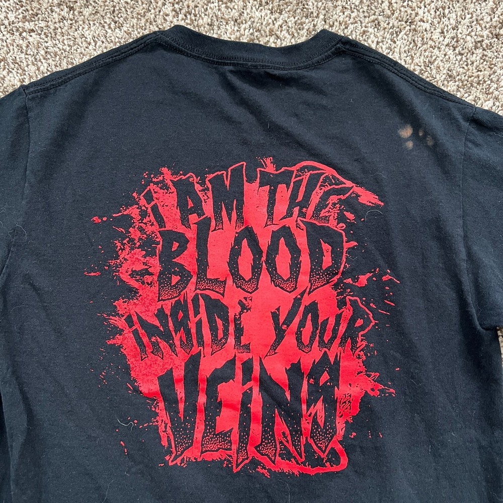Stitched Up Heart I am the Blood Inside Your Veins Rock Band  T Shirt Size S